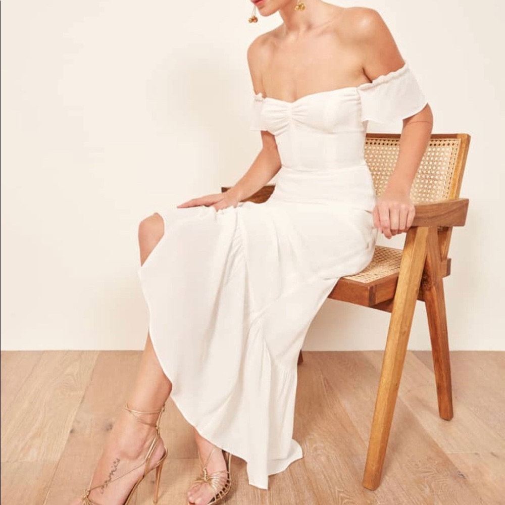 Reformation Butterfly White Dress - Worn Once